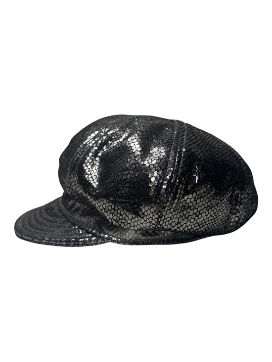 Uncharted by Goorin Bros. Silver Snakeskin Leather Newsboy Hat- RARE!